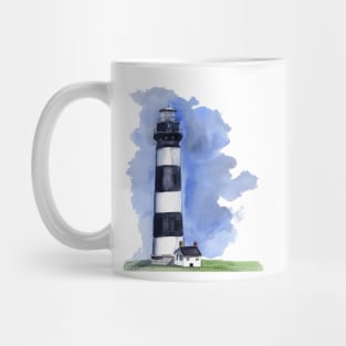 Bodie Island Lighthouse Watercolor Painting Mug